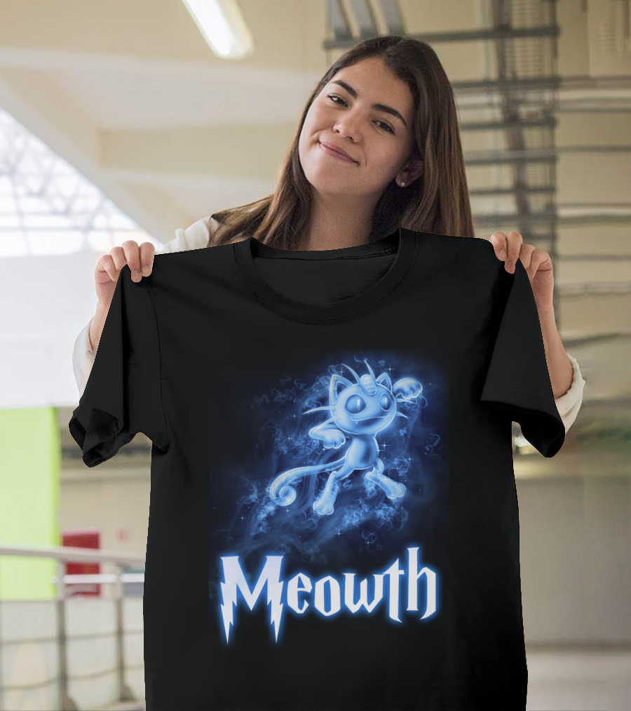 Meowth Pokemon Wizardry Aura T-Shirt