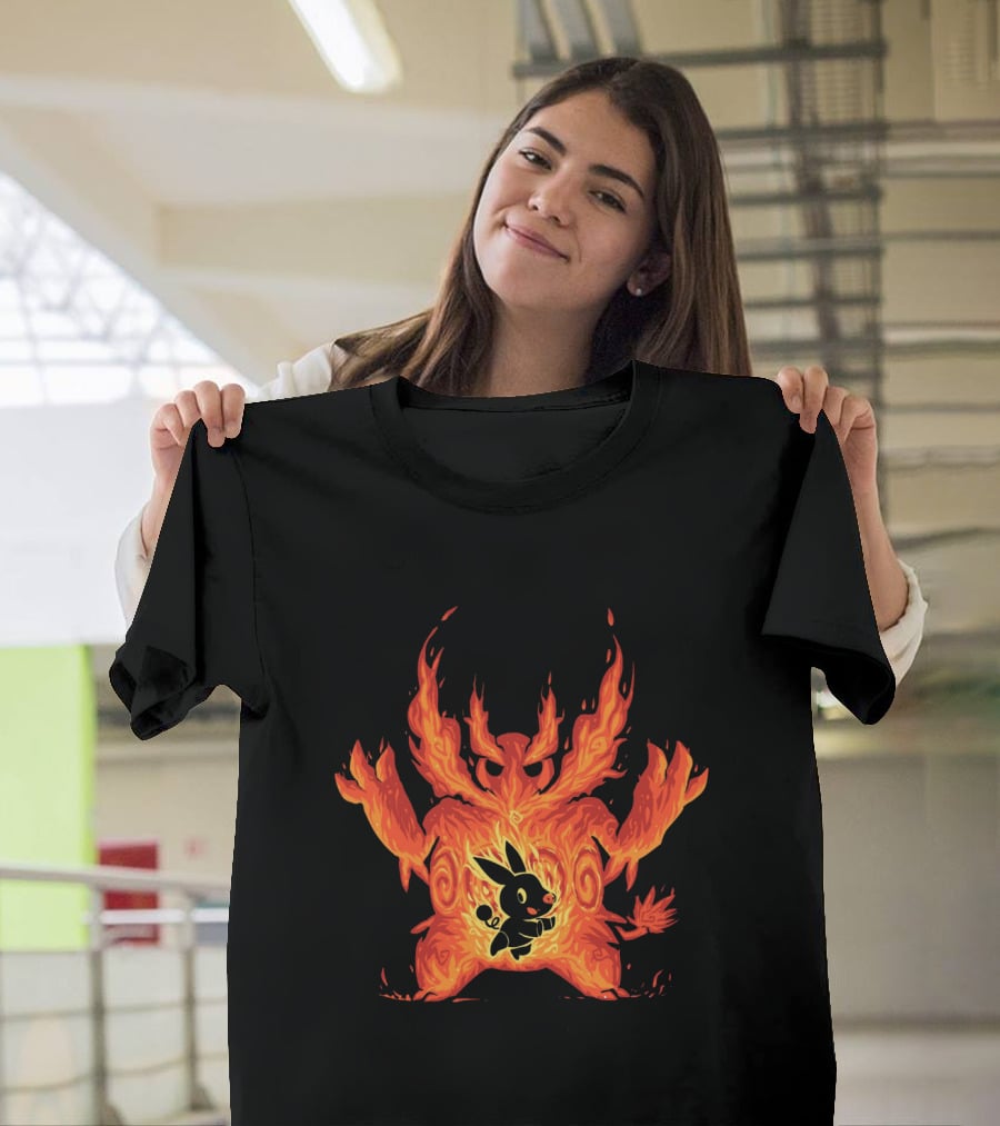 Pokemon Tepig Into Emboar Flame Evolution T-Shirt
