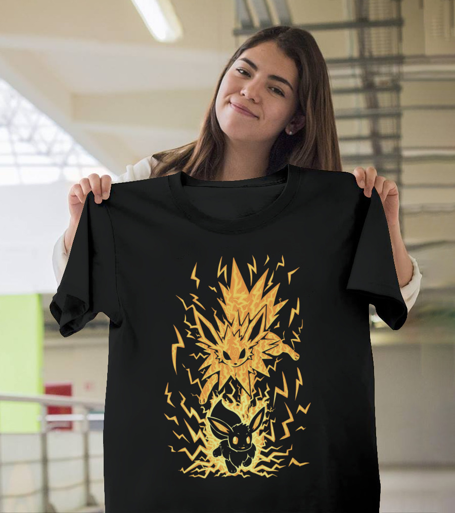 EVOLUTION POKEMON JOLTEON ELECTRIC EEVEE TRANSFORMATION T-Shirt
