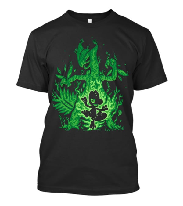 Evolution Pokemon Treecko To Sceptile Transformation T-Shirt
