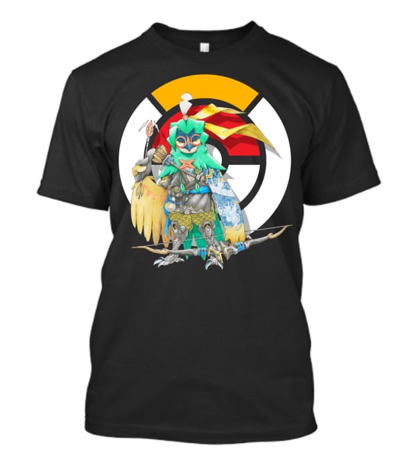 Pokemon X Overwatch Decidueye Hanzo Crossover T-Shirt