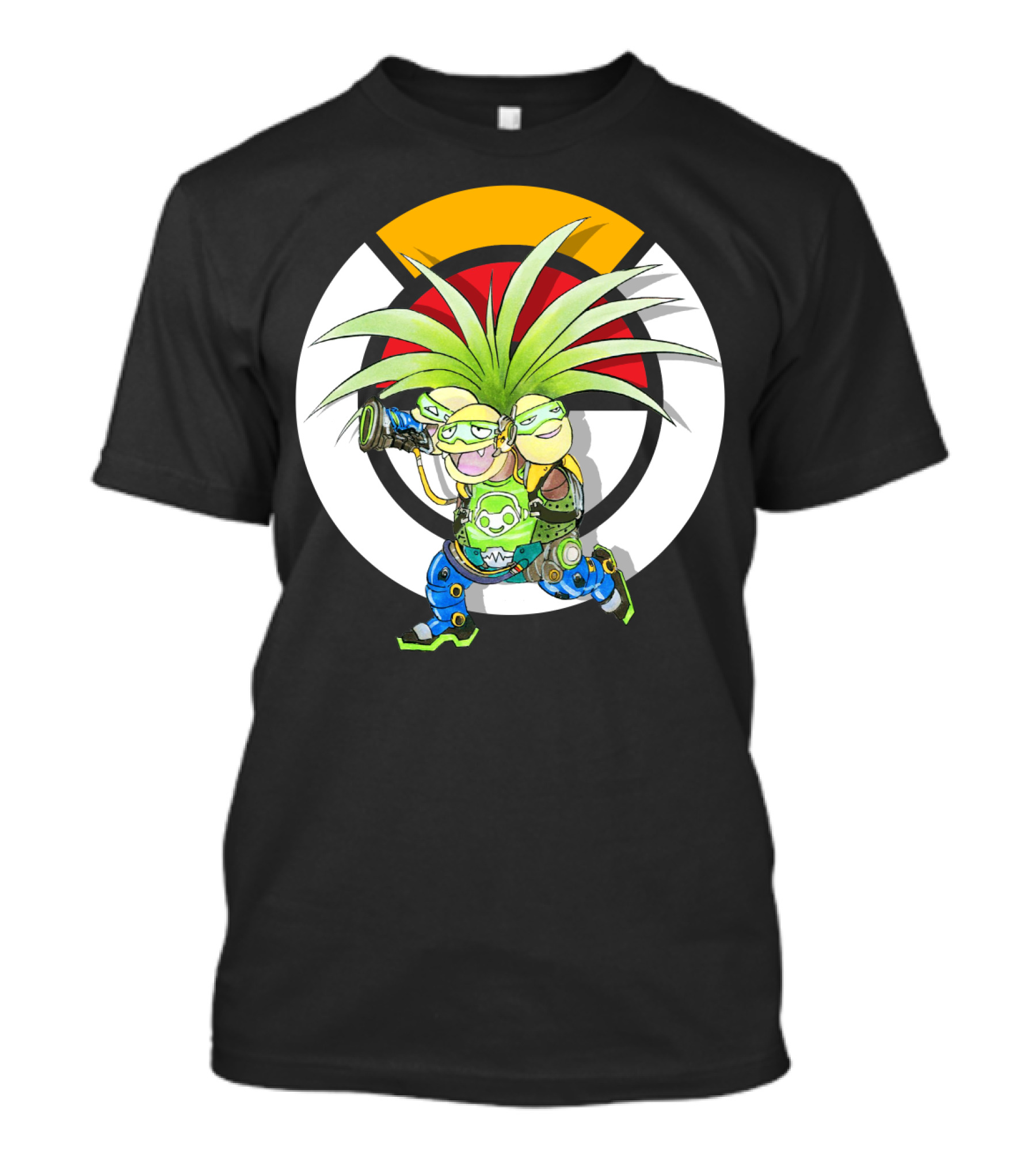 Pokemon X Overwatch Exeggutor Lucio Mashup T-Shirt