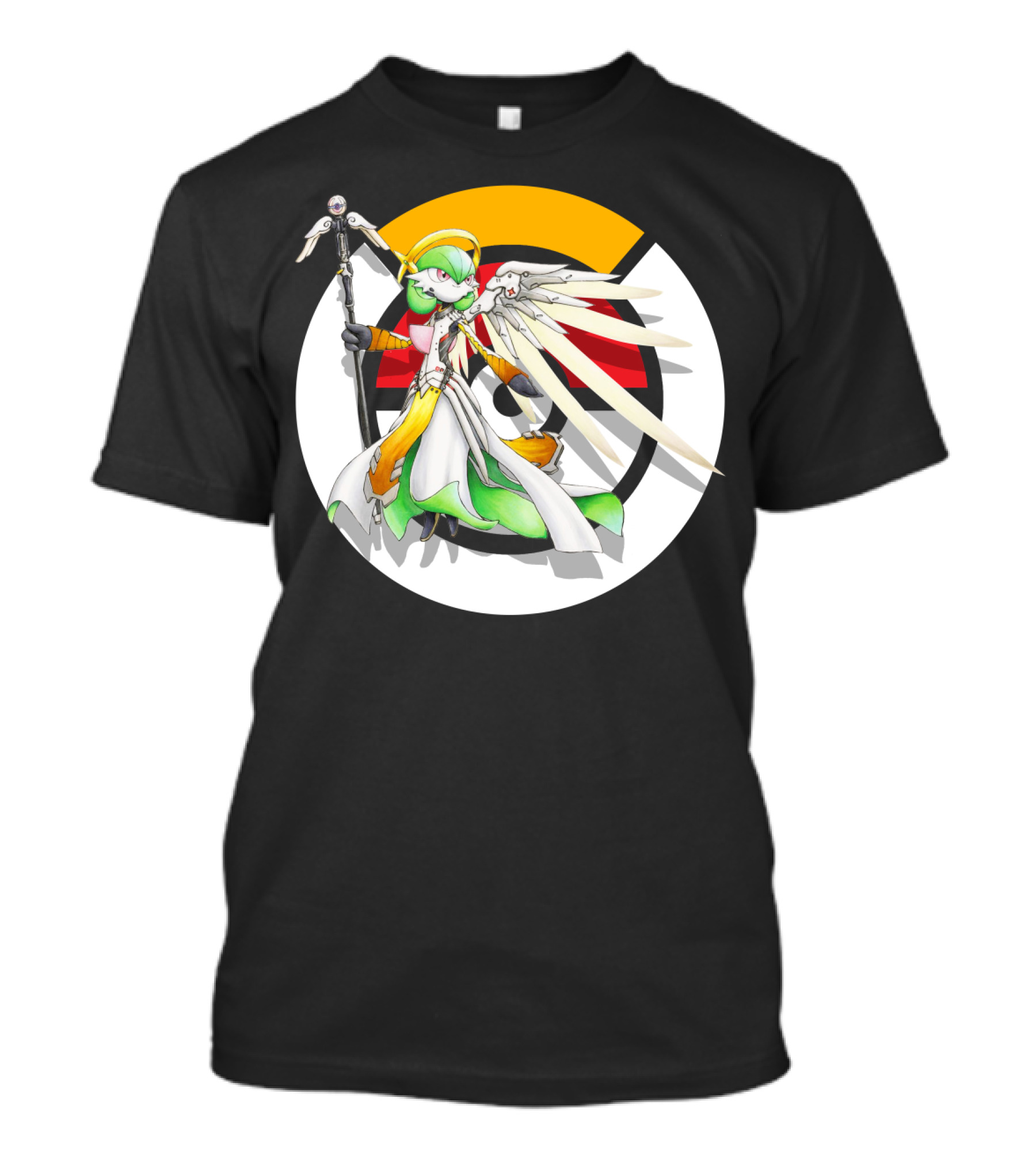 Pokemon Overwatch Gardevoir Mercy Crossover T-Shirt