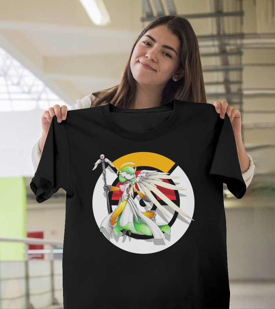 POKEMON OVERWATCH GARDEVOIR MERCY CROSSOVER T-Shirt