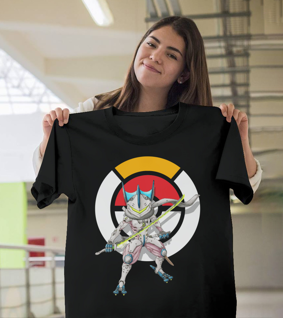 POKEMON OVERWATCH GRENINJA GENJI Crossover Fusion T-Shirt