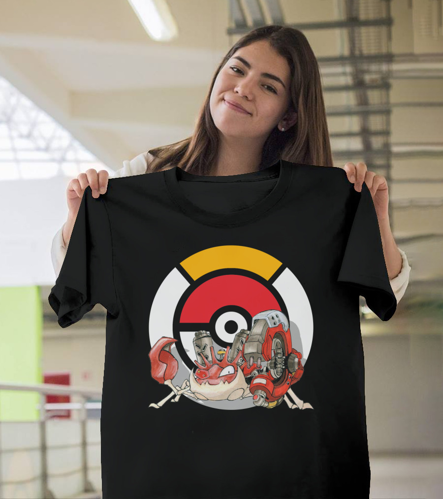 Pokemon X Overwatch Kingler X Torbjorn Mashup T-Shirt