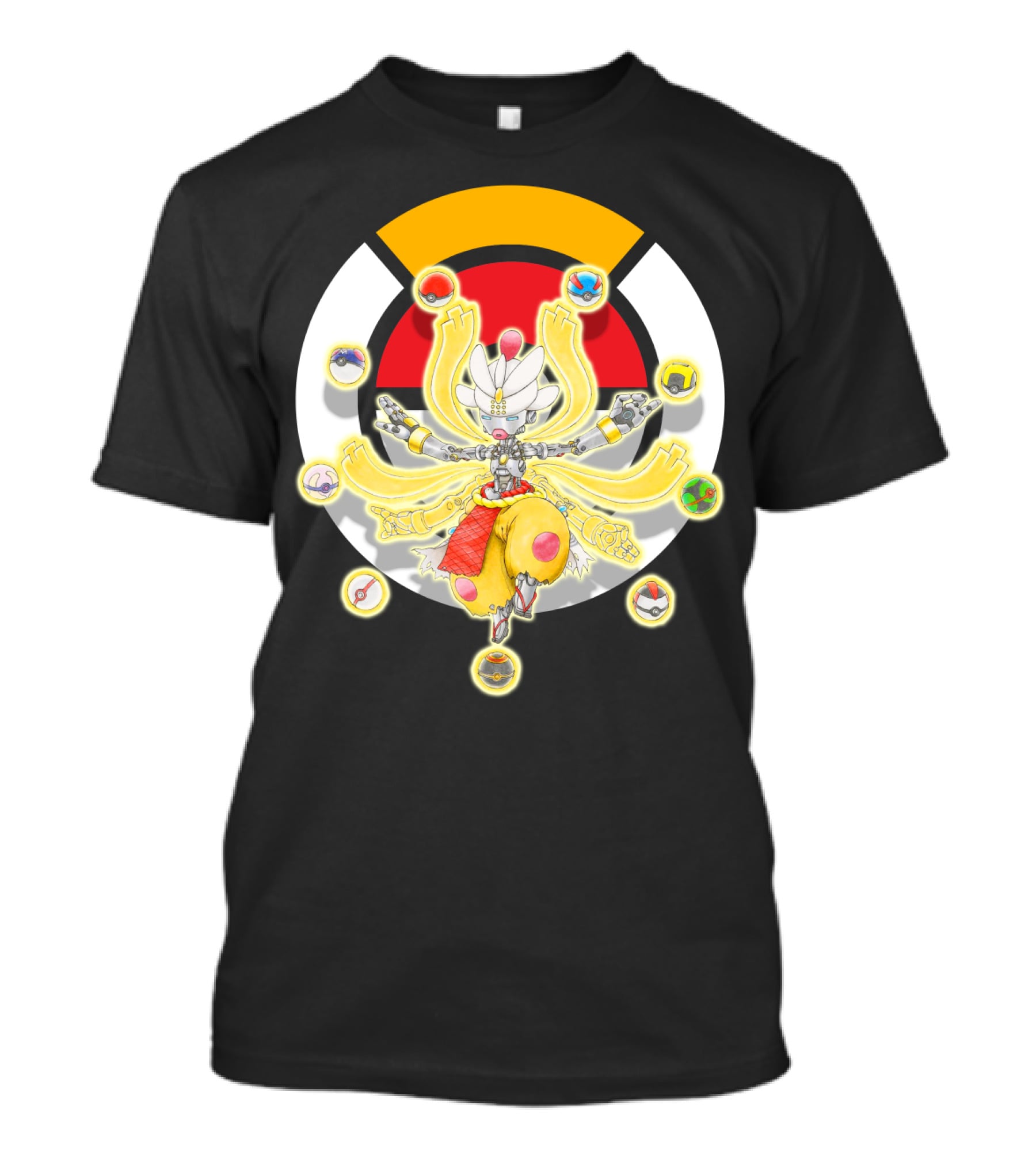 Pokemon X Overwatch Mega Medicham Zenyatta Crossover T-Shirt