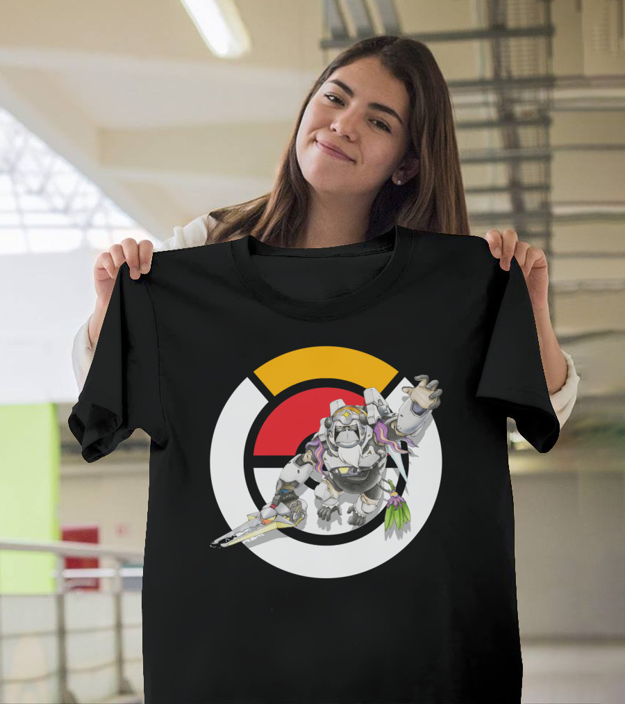 Pokémon Overwatch Crossover Oranguru Winston Pokémon Ball T-Shirt