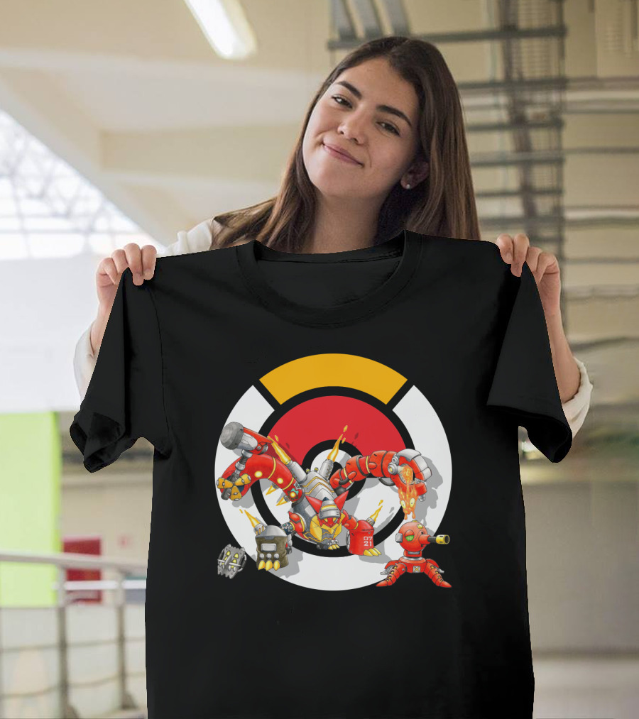 POKEMON X OVERWATCH VOLCANION TORBJORN MASHUP T-Shirt