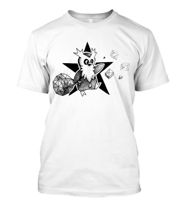 Geometric Delibird Star And Shapes Pokémon T-Shirt