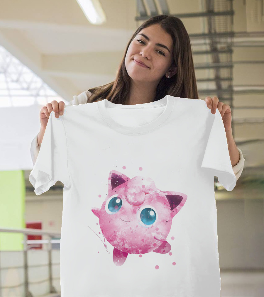Watercolor Jigglypuff Pokemon Poke T-Shirt