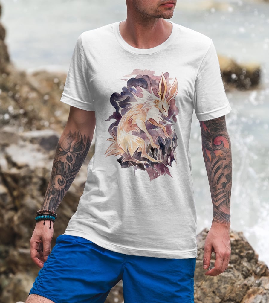 Watercolor Pokemon Jolteon Artistic T-Shirt
