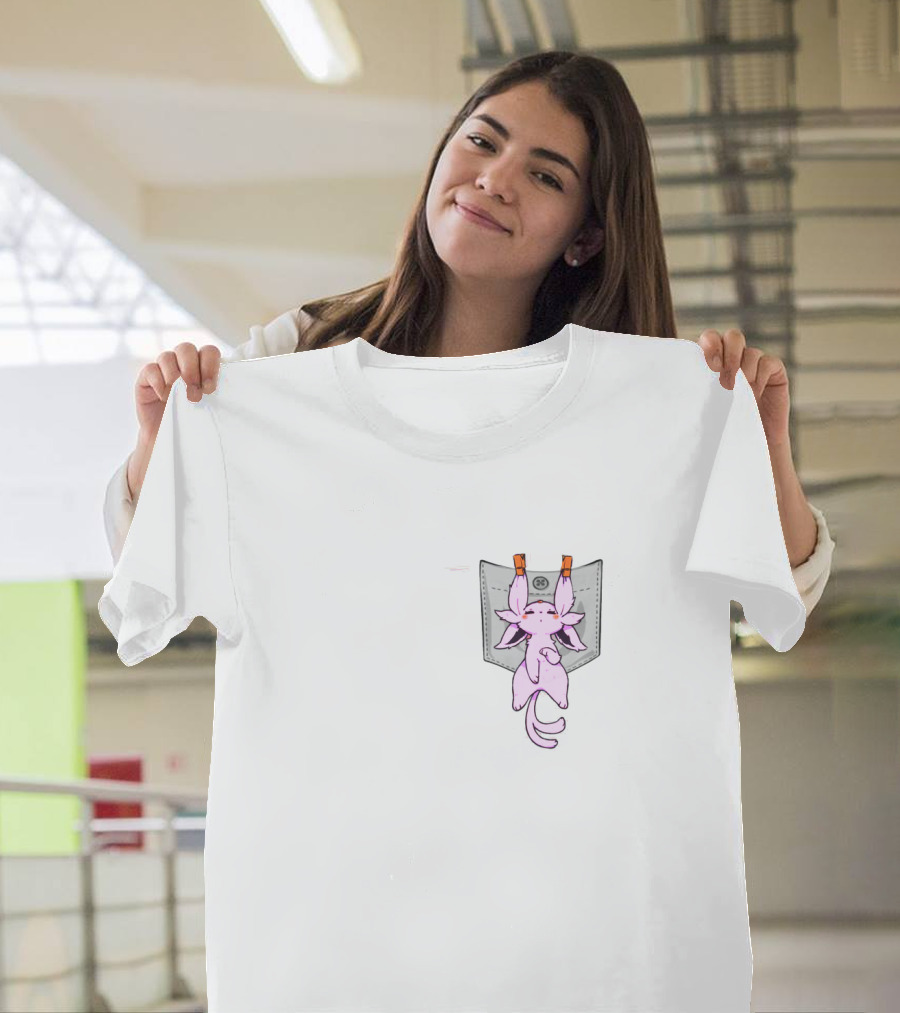 Espeon Pokemon Pocket Hanging T-Shirt