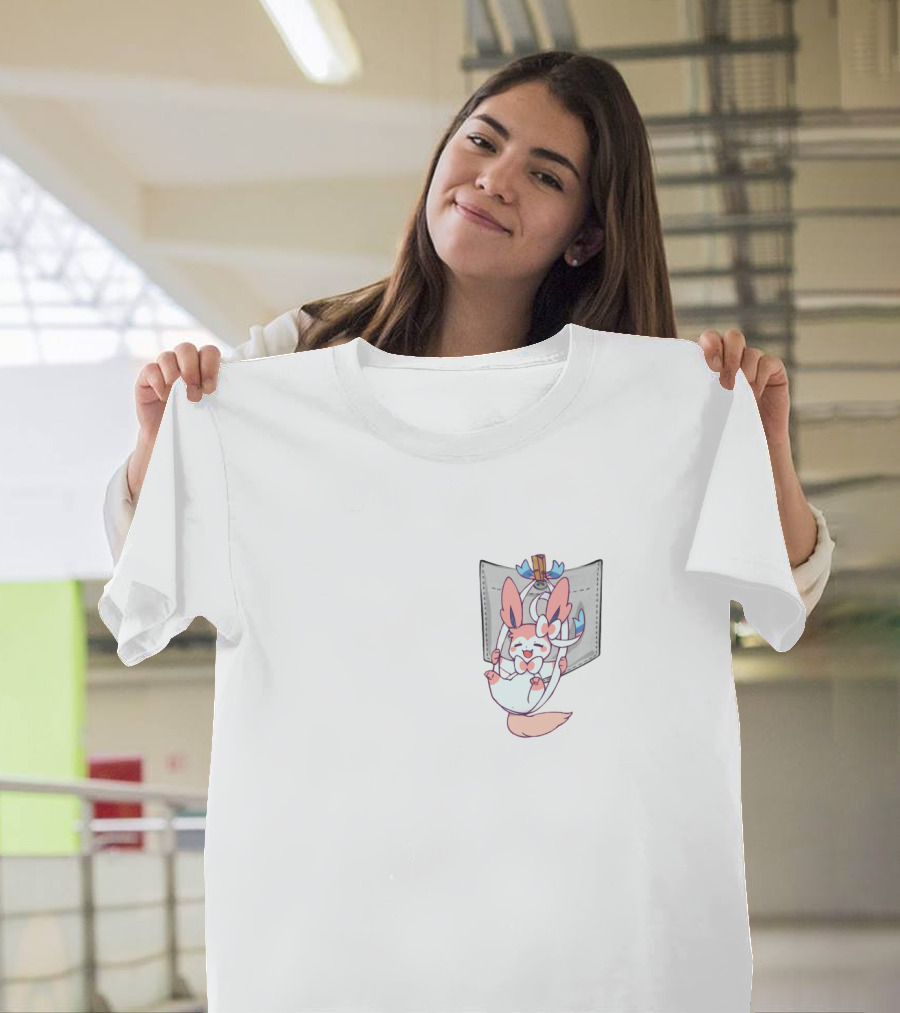 SYLVEON POKEMON HANGING FROM POCKET T-Shirt