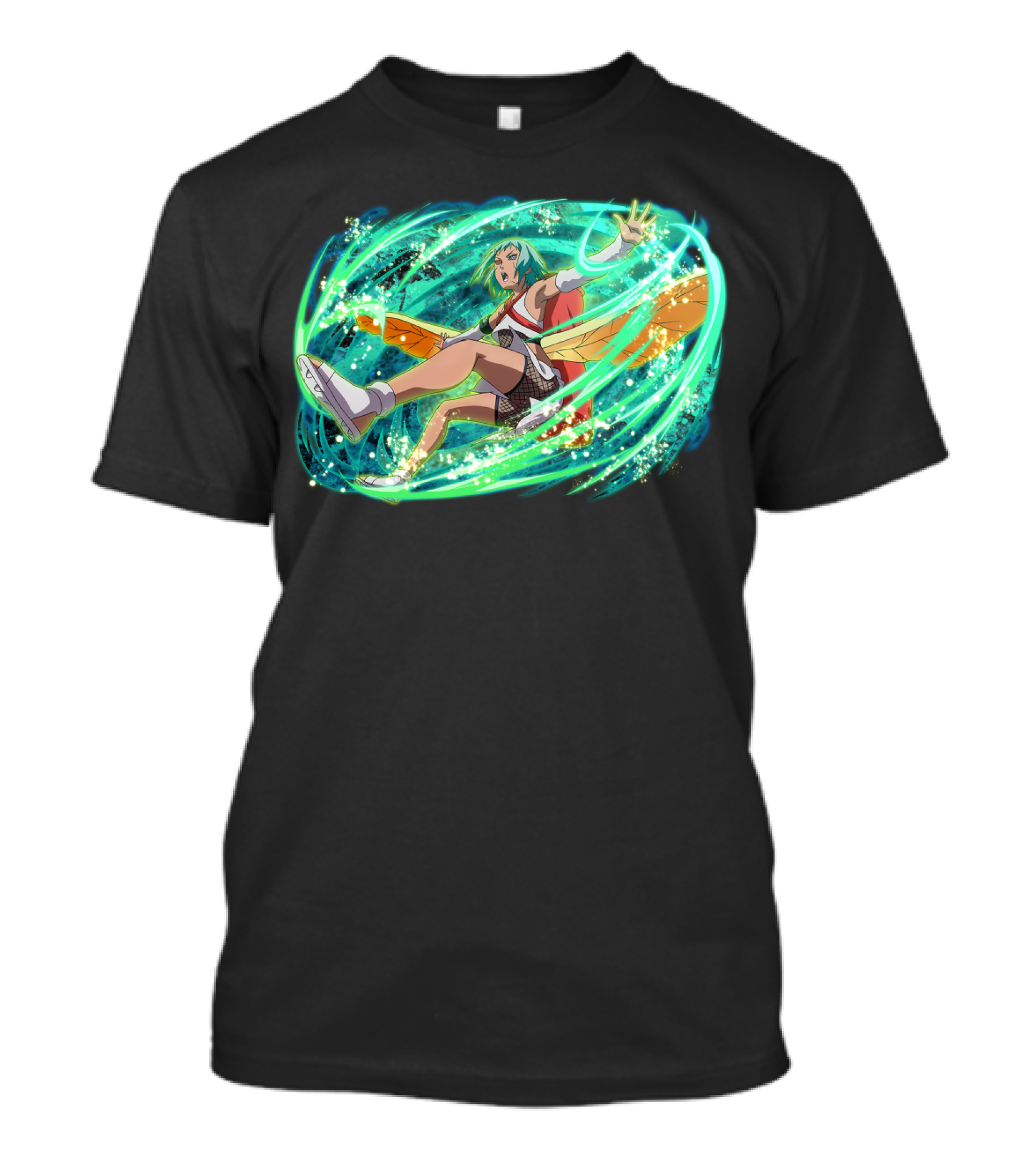 Fu Dynamically Captivating Anime Action Energy Burst T-Shirt