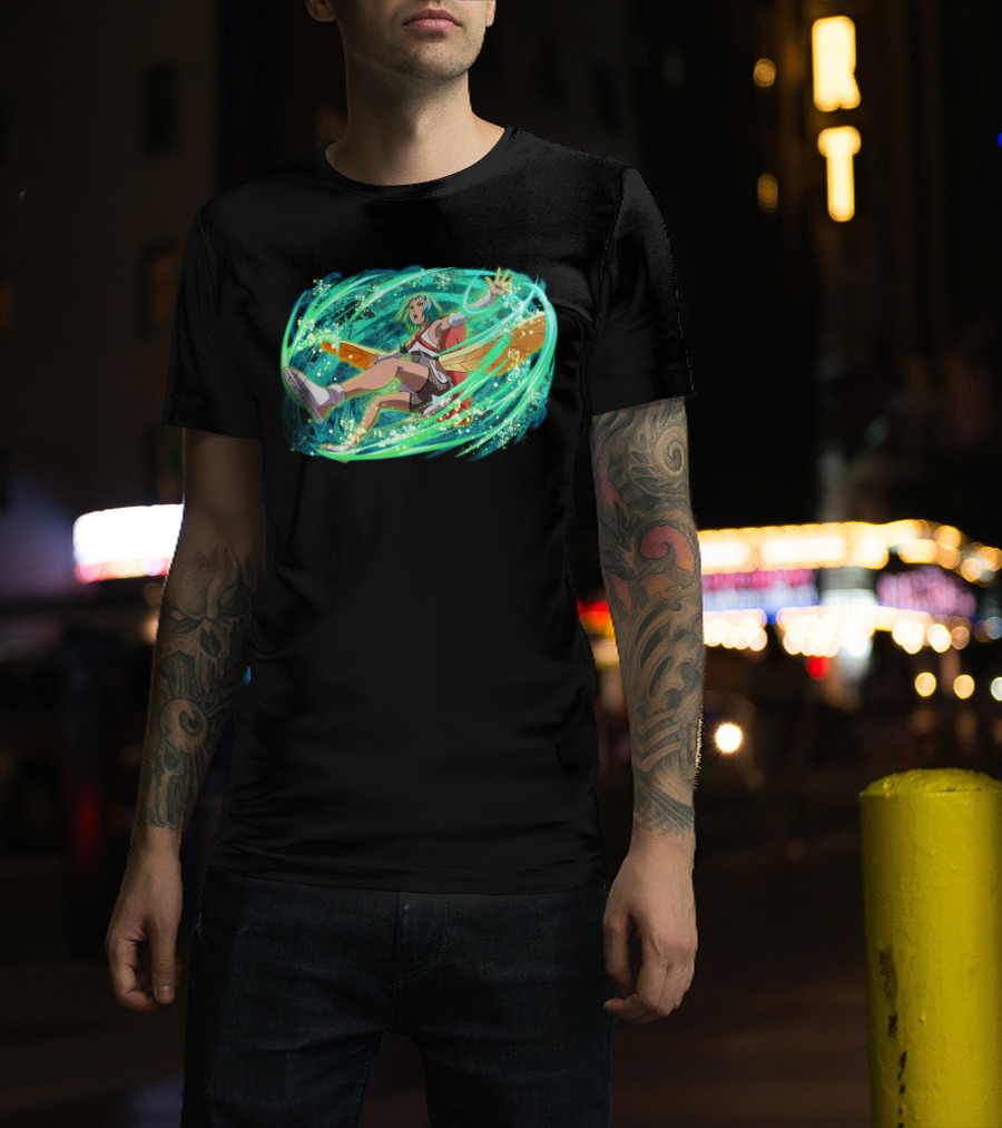 Fu Dynamically Captivating Anime Action Energy Burst T-Shirt