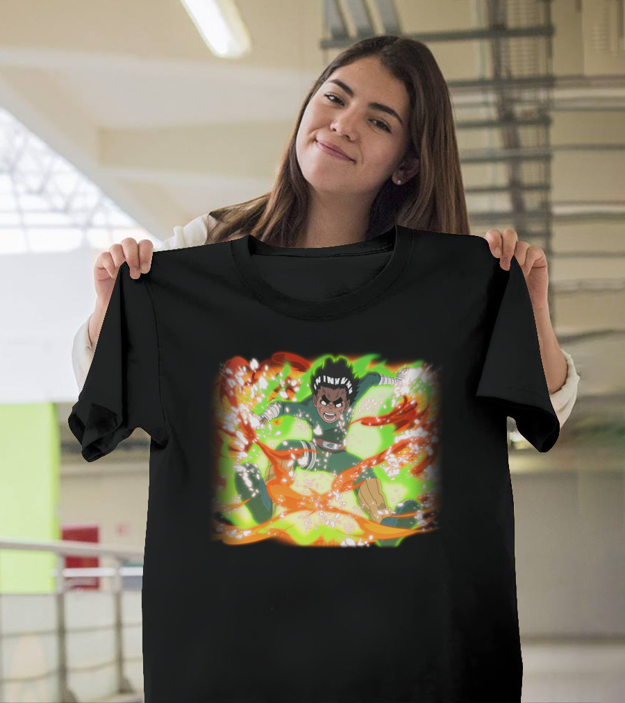 Rock Lee Eight Gates Anime Power Burst Transformation T-Shirt