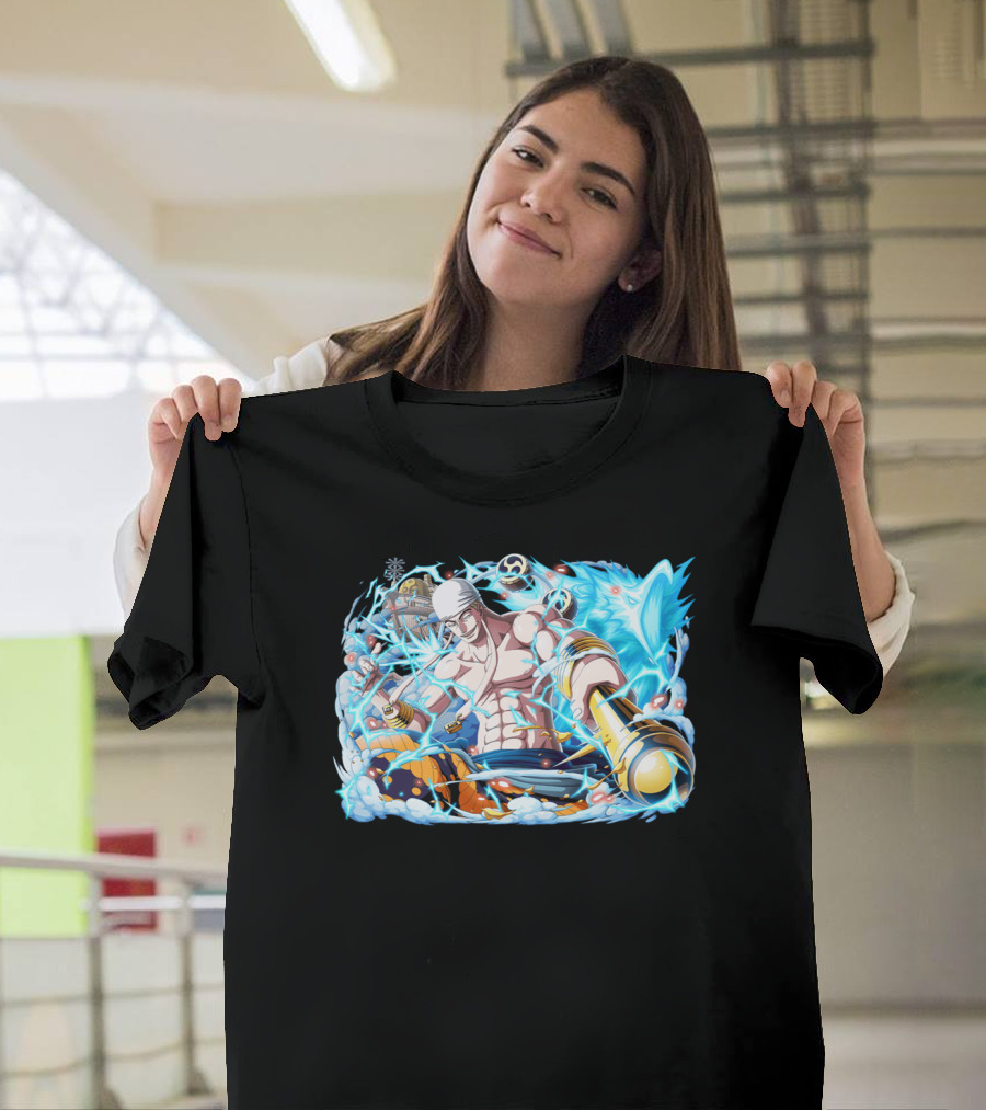 Energetic Lightning Enel Character Illustration One Piece T-Shirt