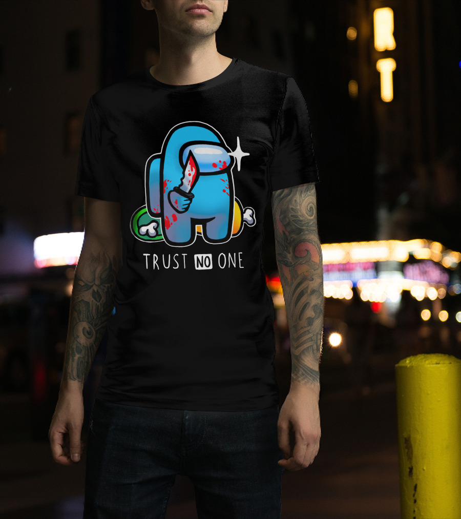 Trust No One Among Us Impostor With Knife T-Shirt