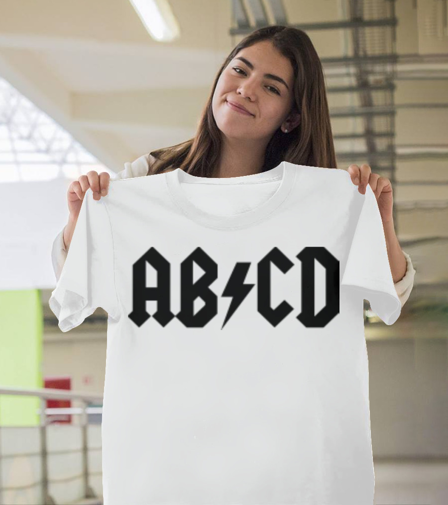 ABCD Lightning Bolt Back To School Alphabet T-Shirt