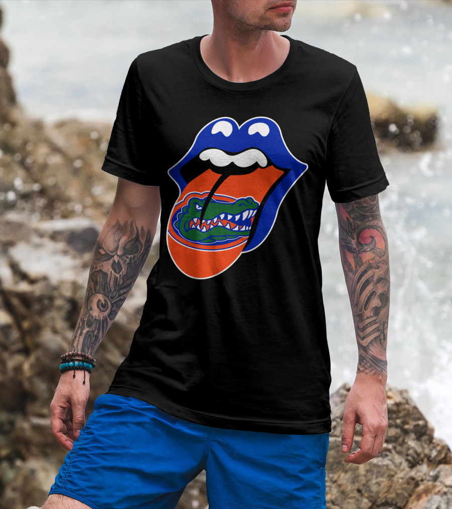 Rolling Stones Florida Gators Rolling Tongue T-Shirt