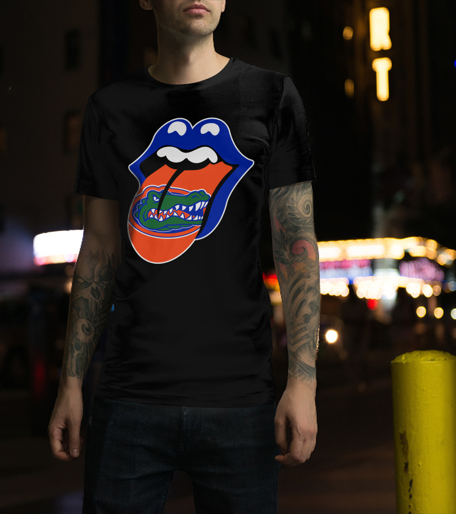 Rolling Stones Florida Gators Rolling Tongue T-Shirt