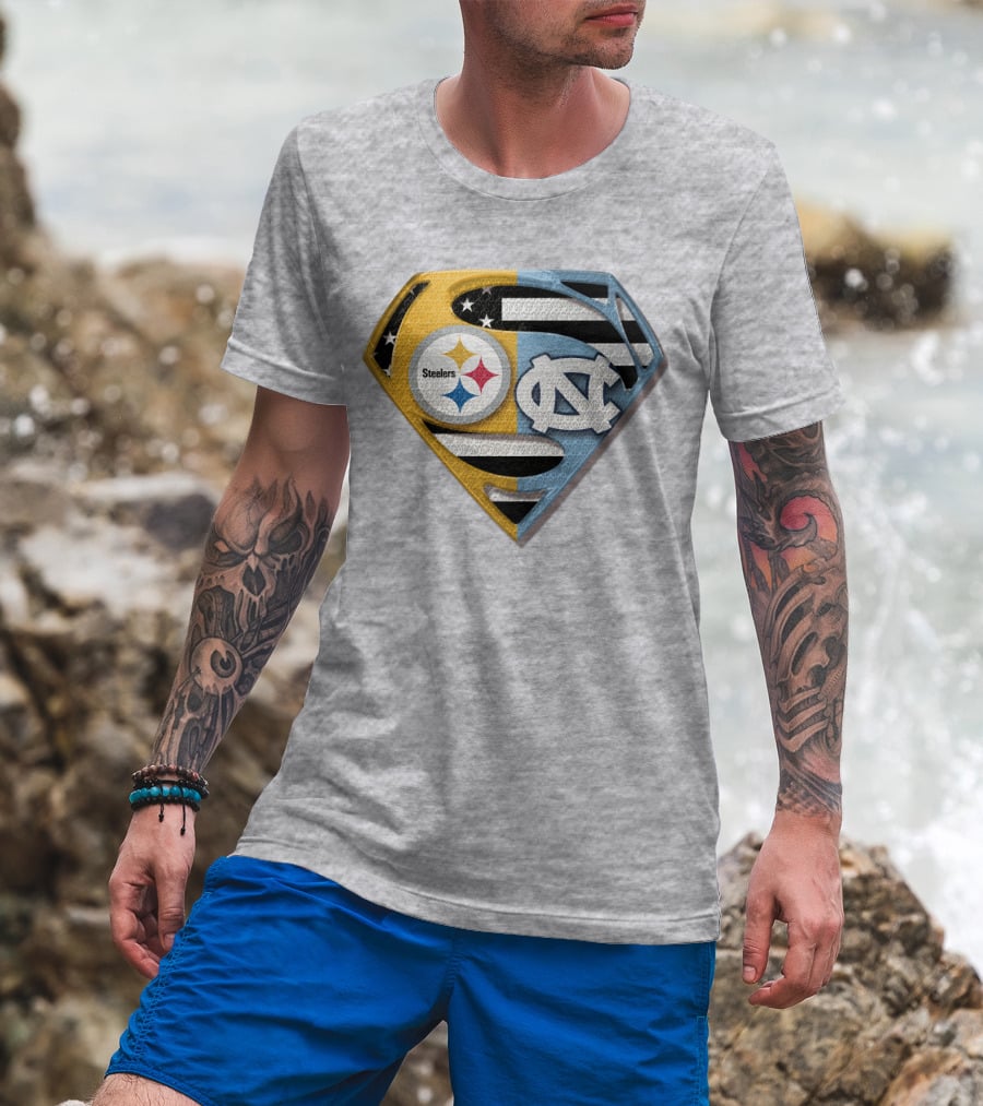 Steelers Nc Superman T-Shirt