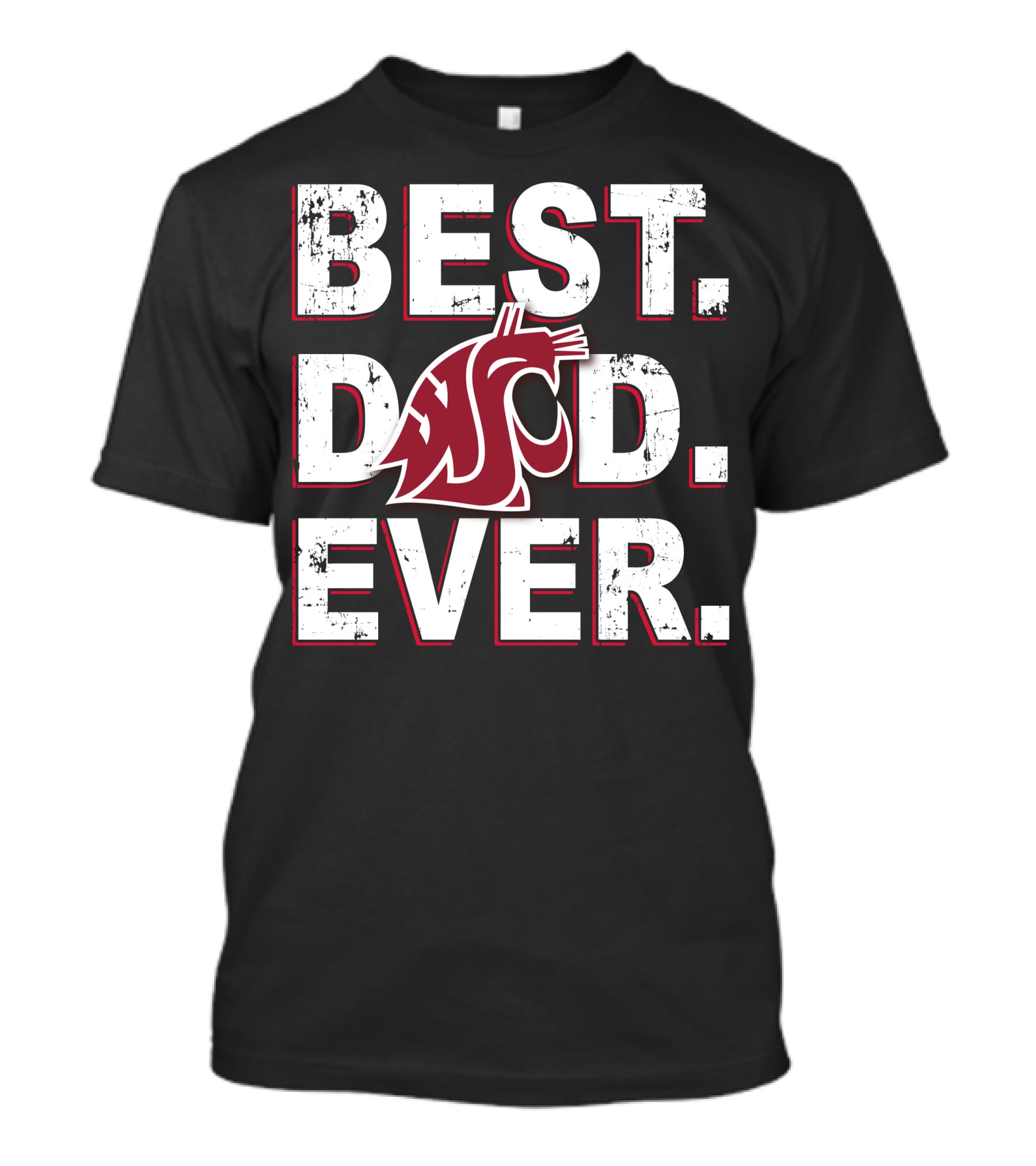 Best Dad Ever Wsu Cougars T-Shirt