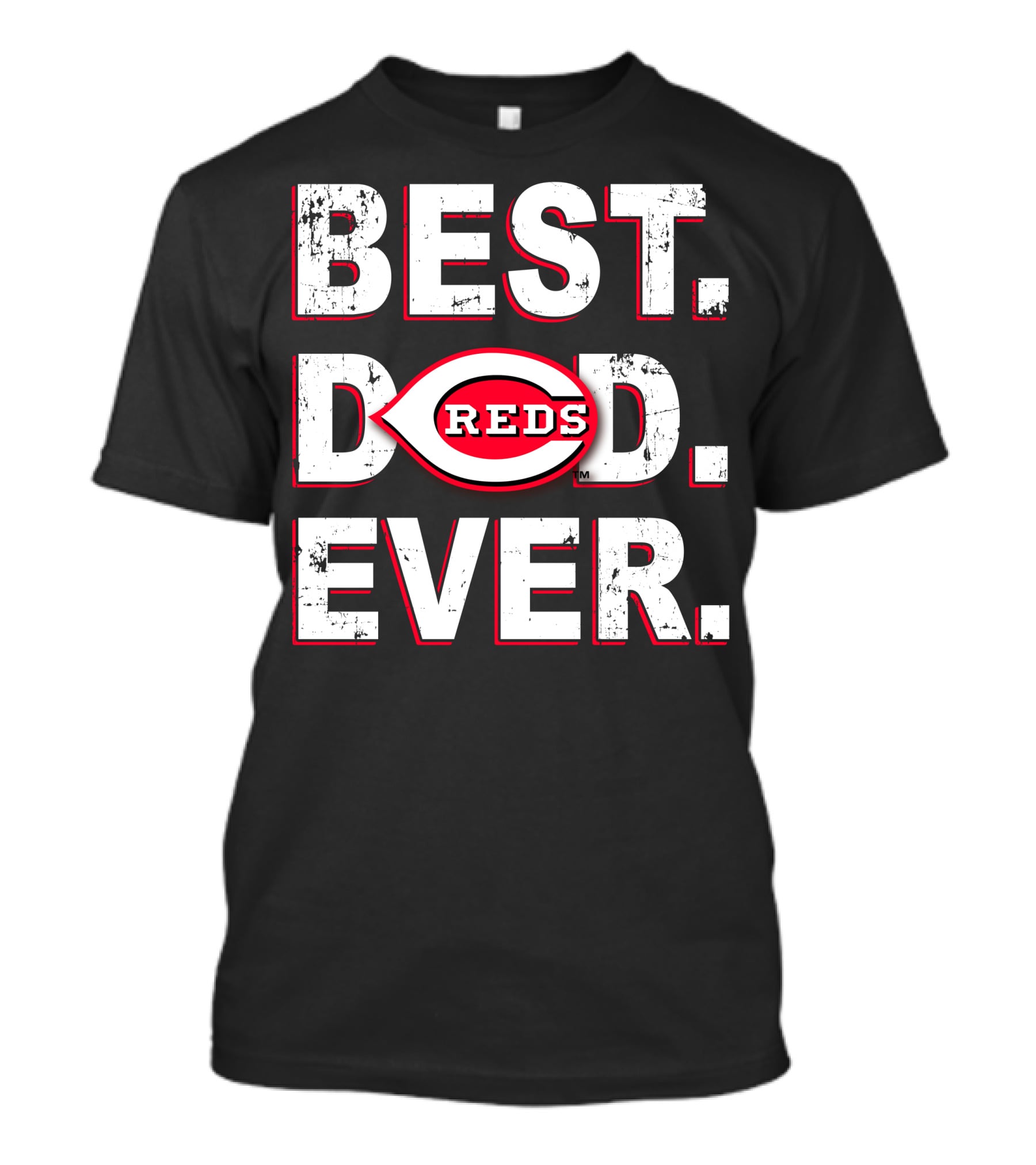 Best Dad Ever Cincinnati Reds T-Shirt
