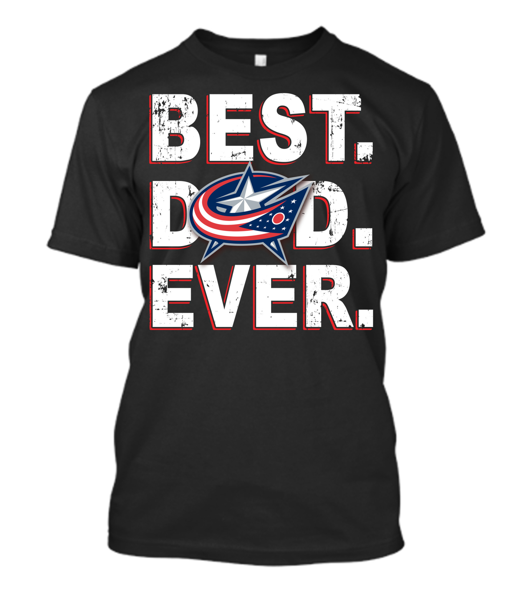 Best Dad Ever Columbus Blue Jackets T-Shirt