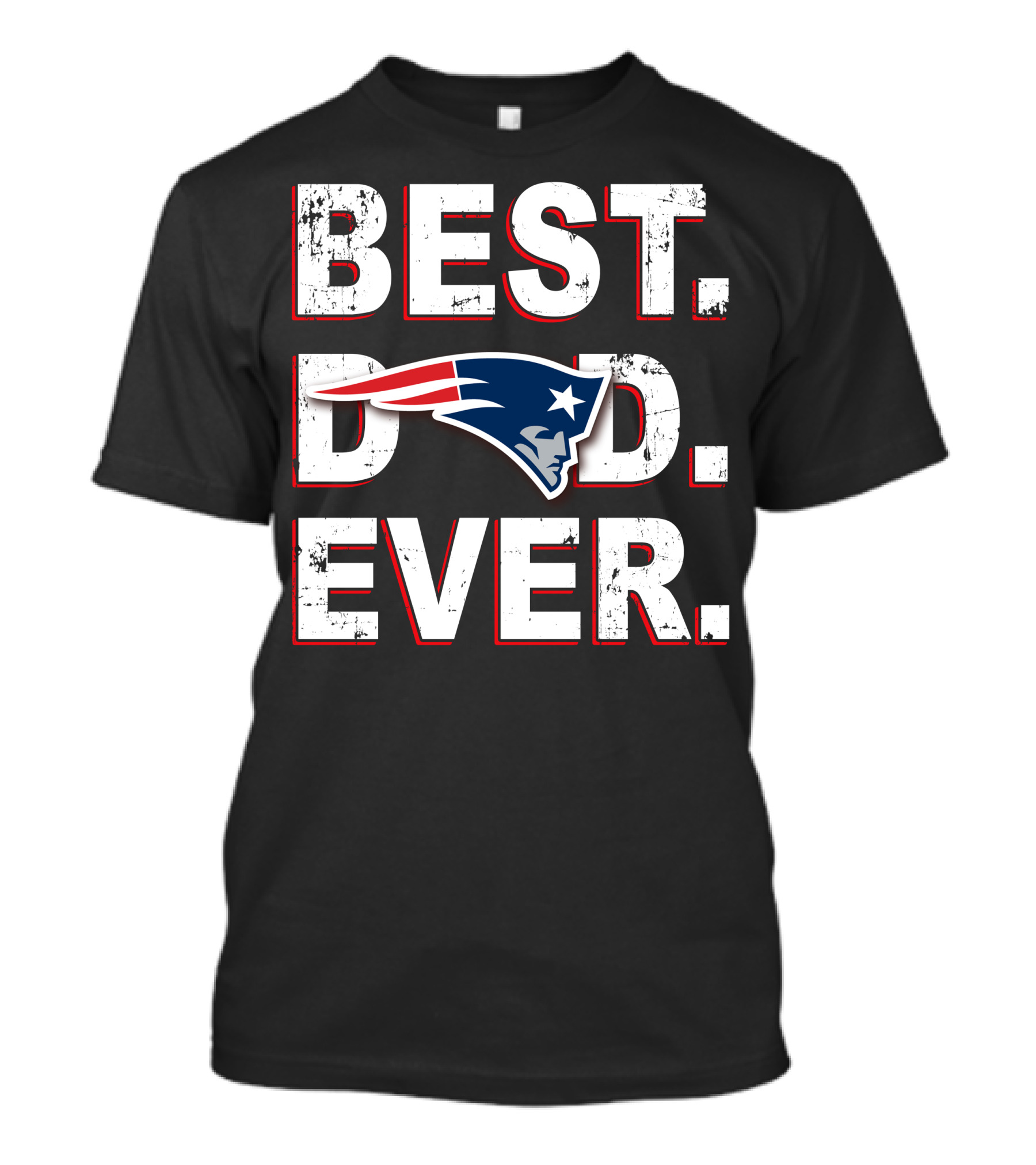 Best Dad Ever Patriots T-Shirt