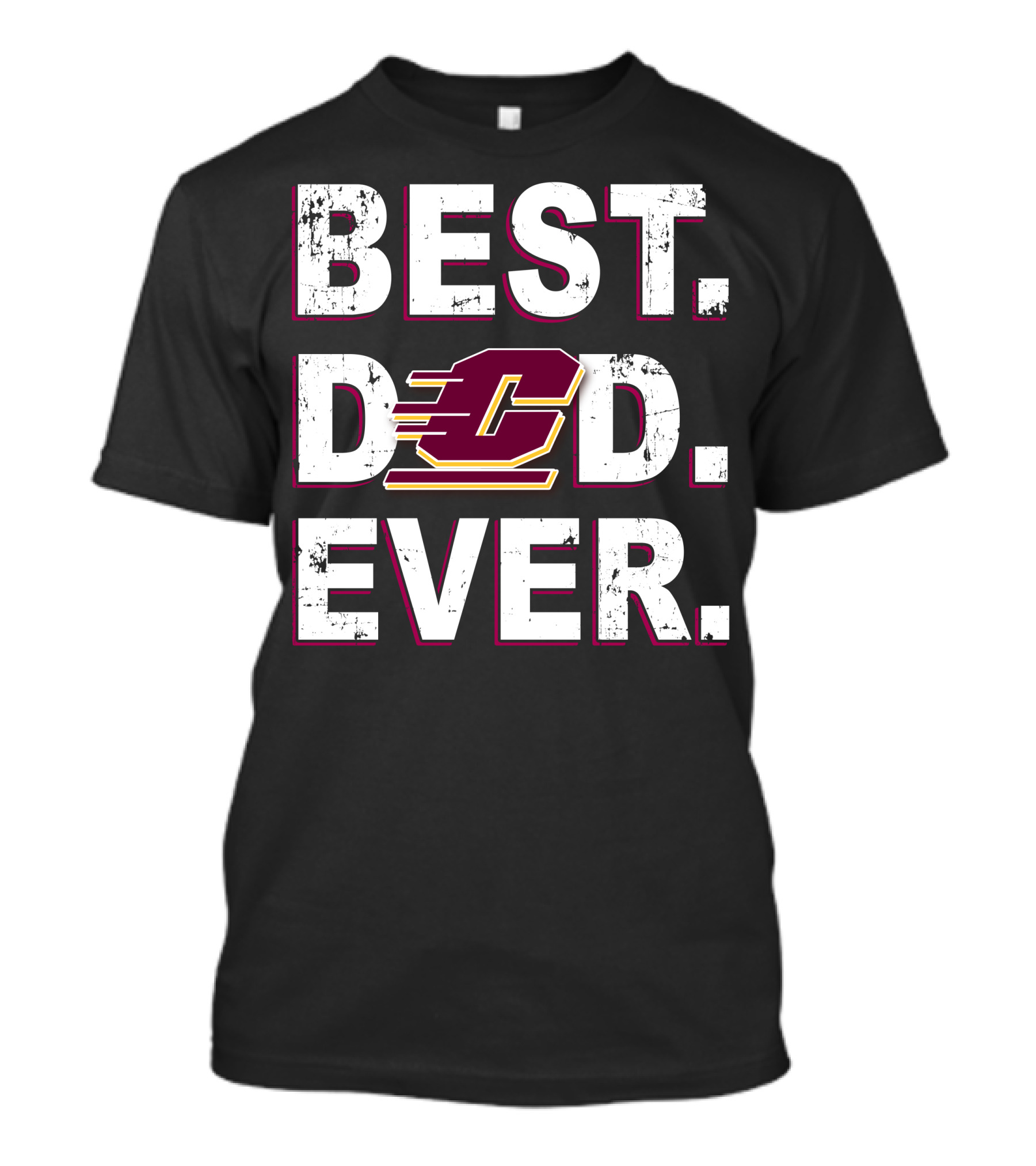 Best Dad Ever Central Michigan Chippewas T-Shirt