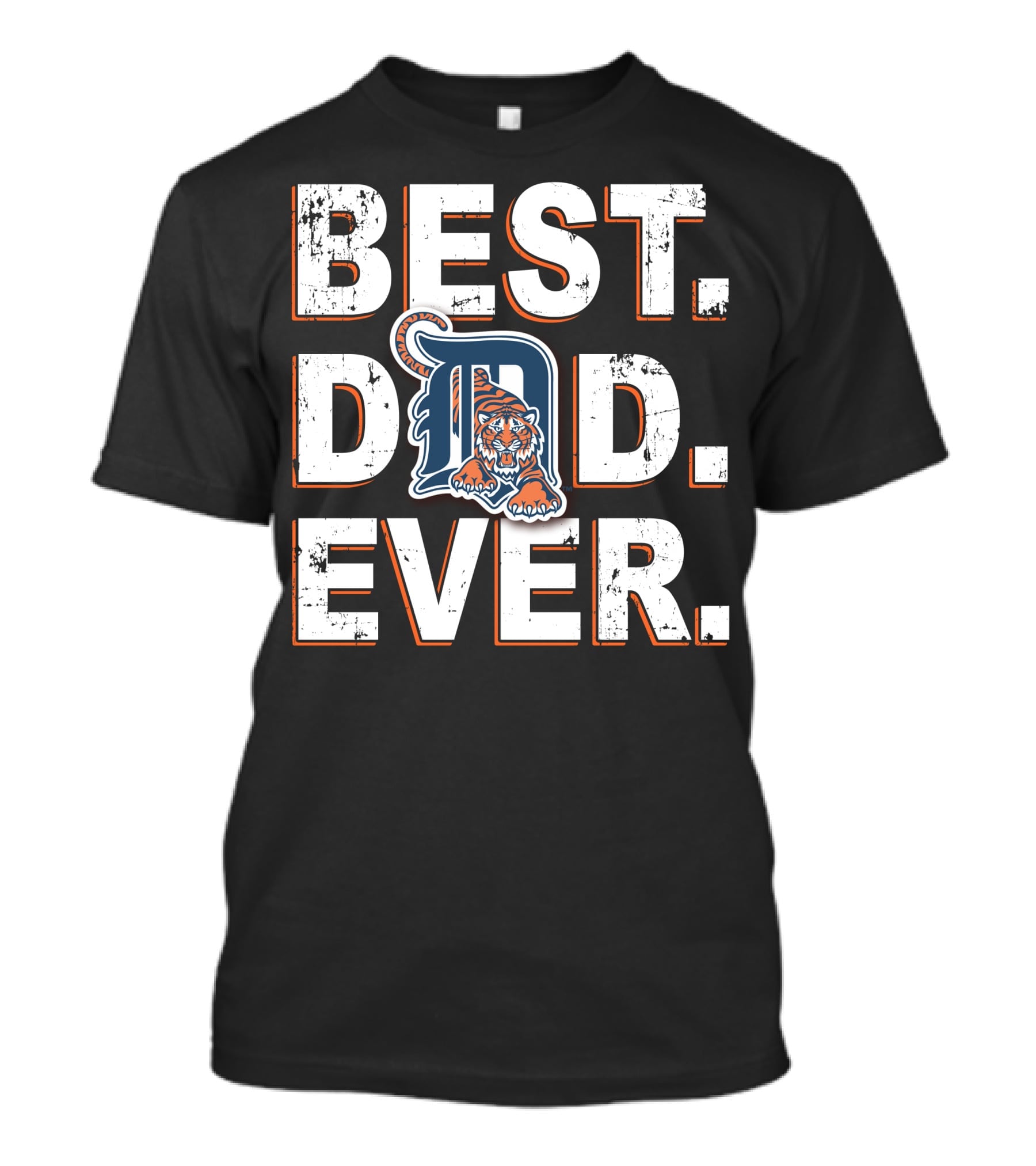 Best Dad Ever Detroit Tigers T-Shirt