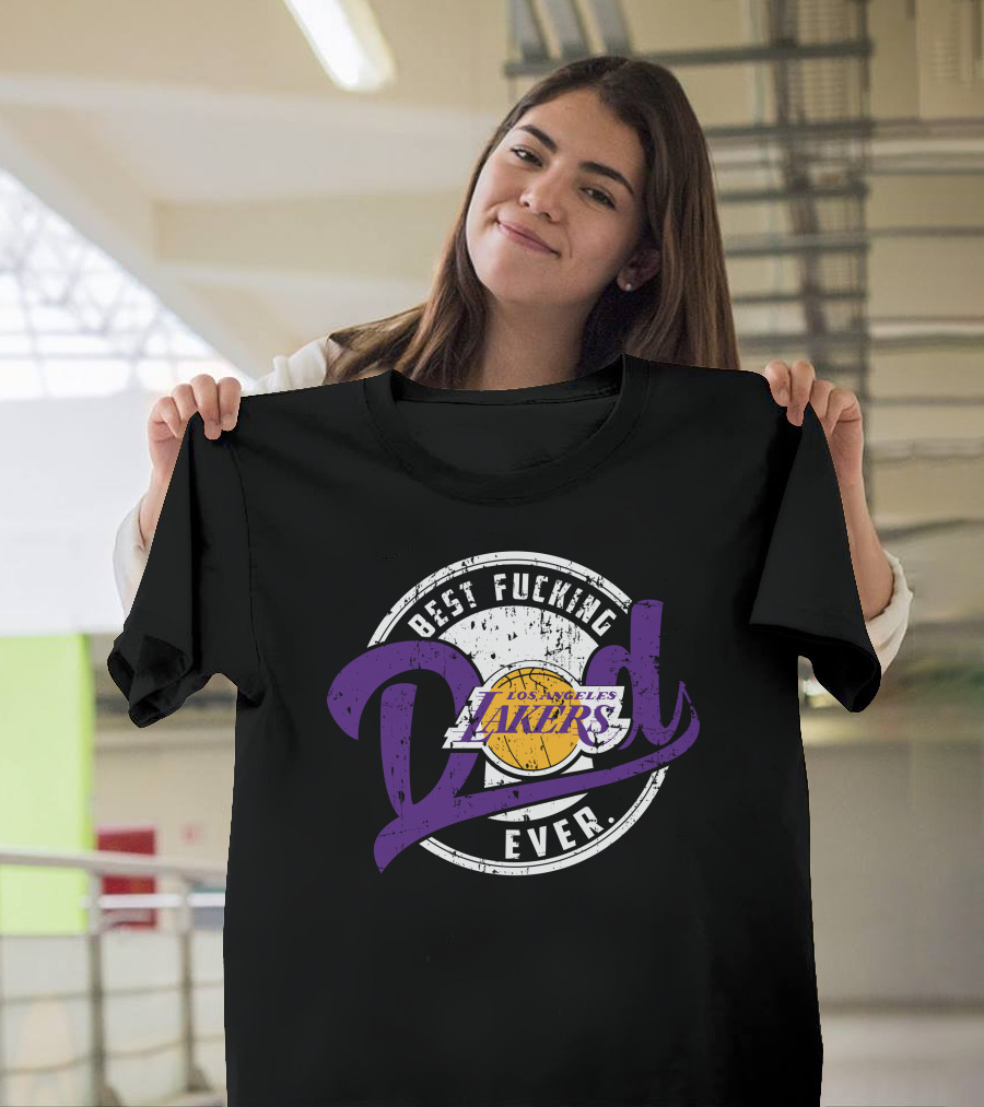Best Dad Ever Los Angeles Lakers T-Shirt