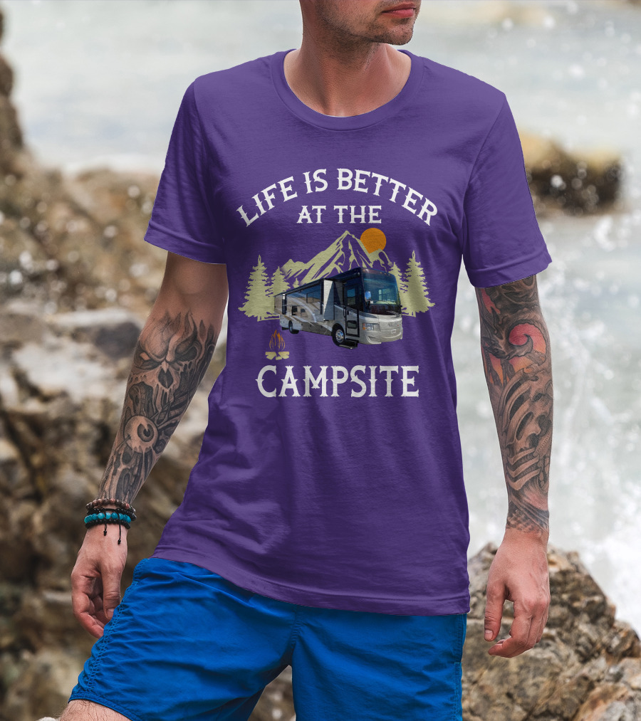 Life Is Better At The Campsite Tiffin Motorhomes ALLEGRO T-Shirt
