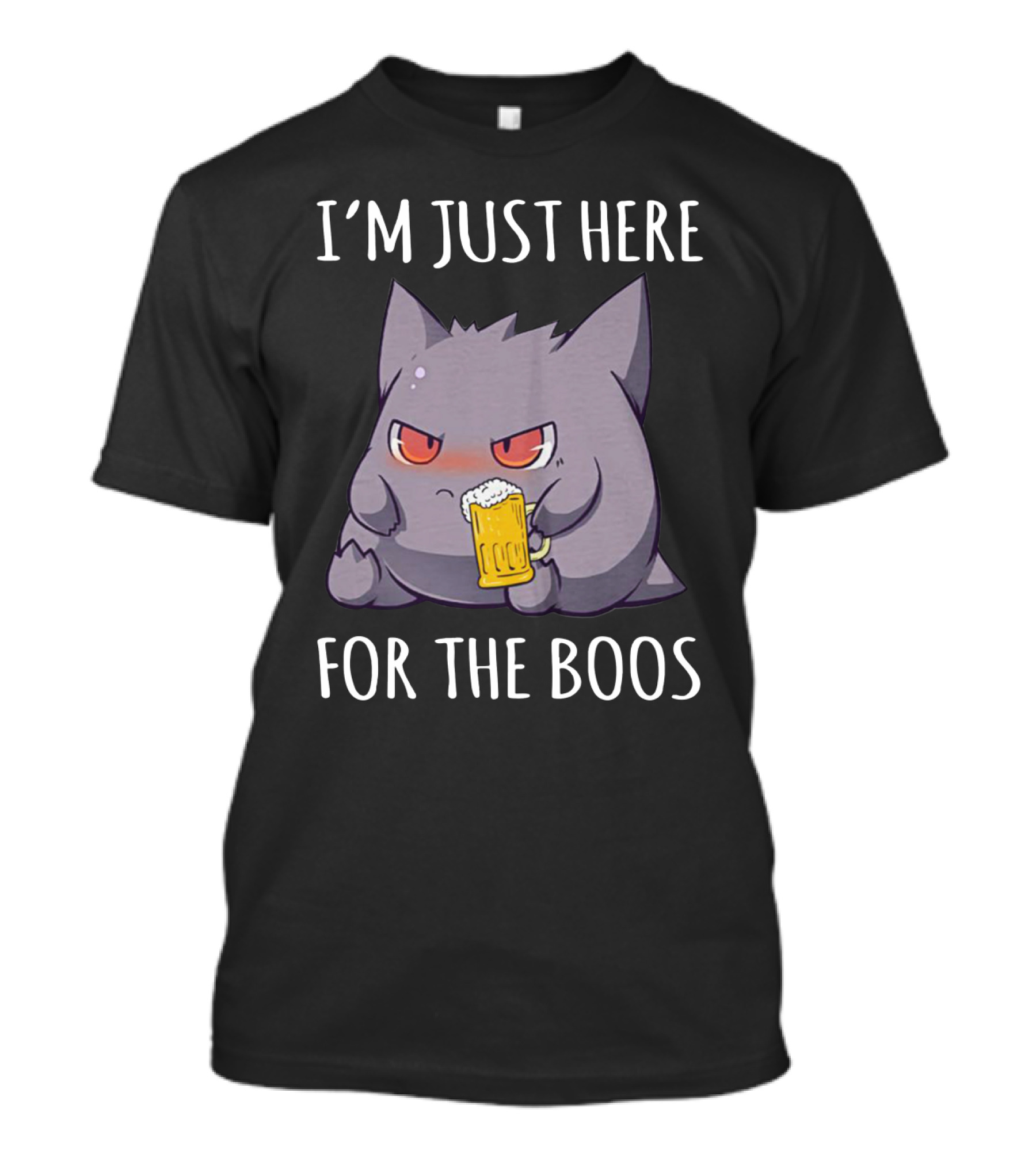 I'm Just Here For The Boos Gengar Pokemon Beer Mug T-Shirt
