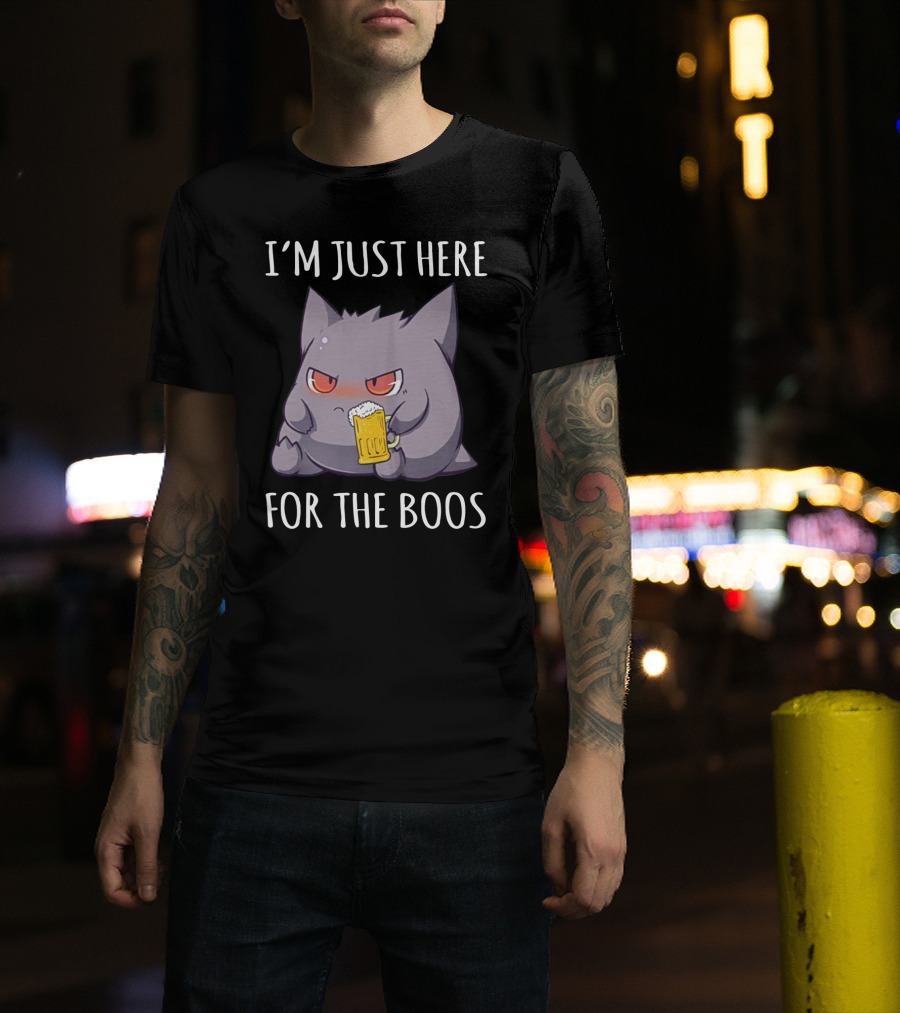 I'm Just Here For The Boos Gengar Pokemon Beer Mug T-Shirt