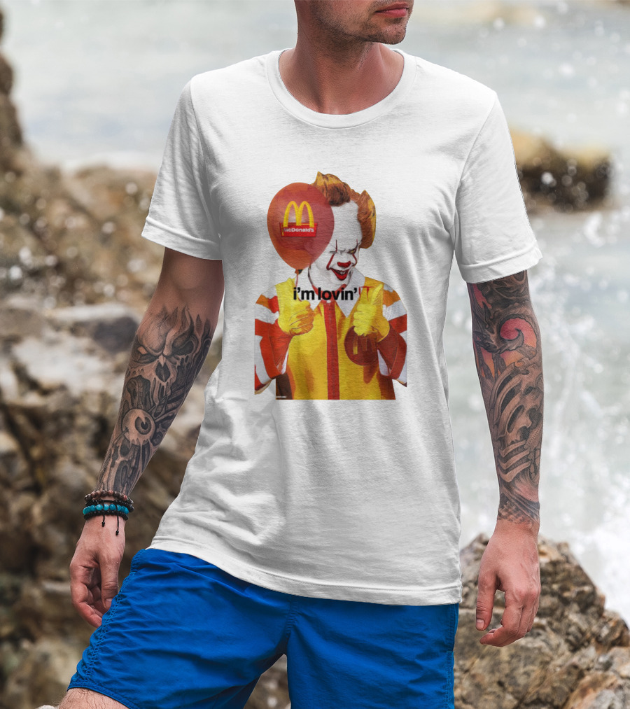 McDonald's I'm Lovin' It Clown Holding Red Balloon T-Shirt