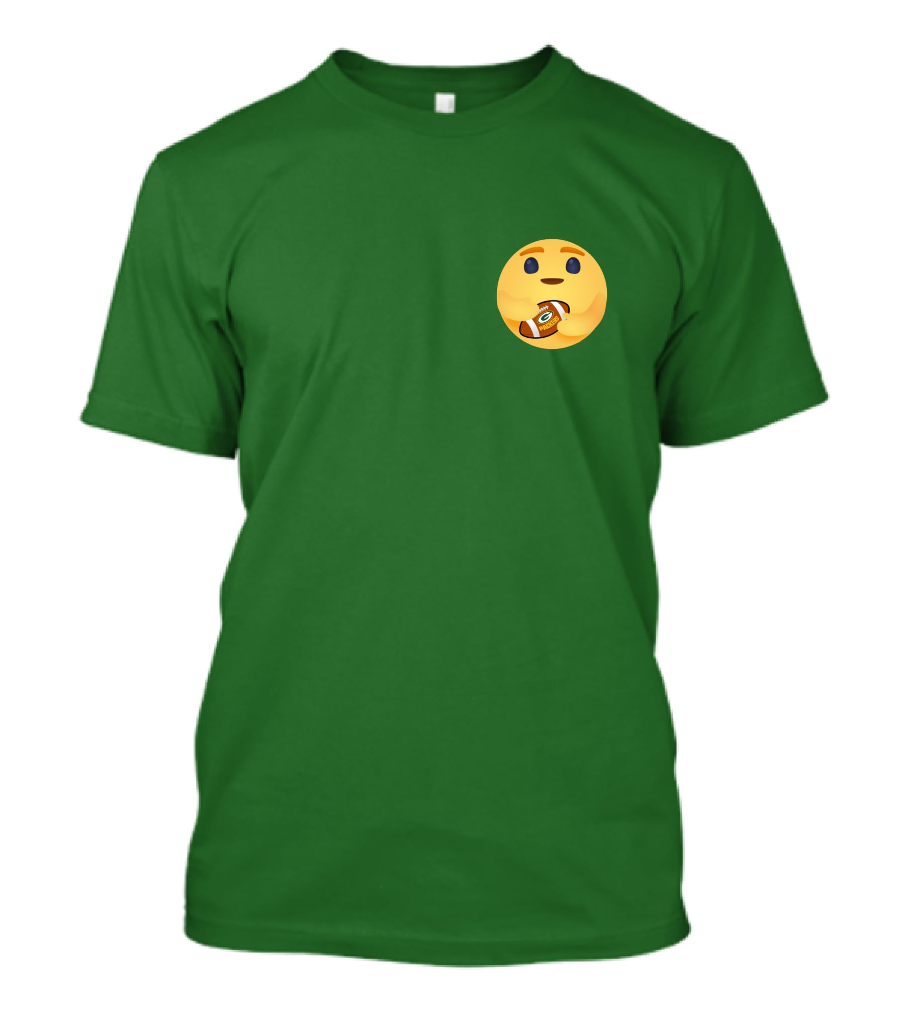 Care Emoji Hugs Green Bay Packers Football T-Shirt