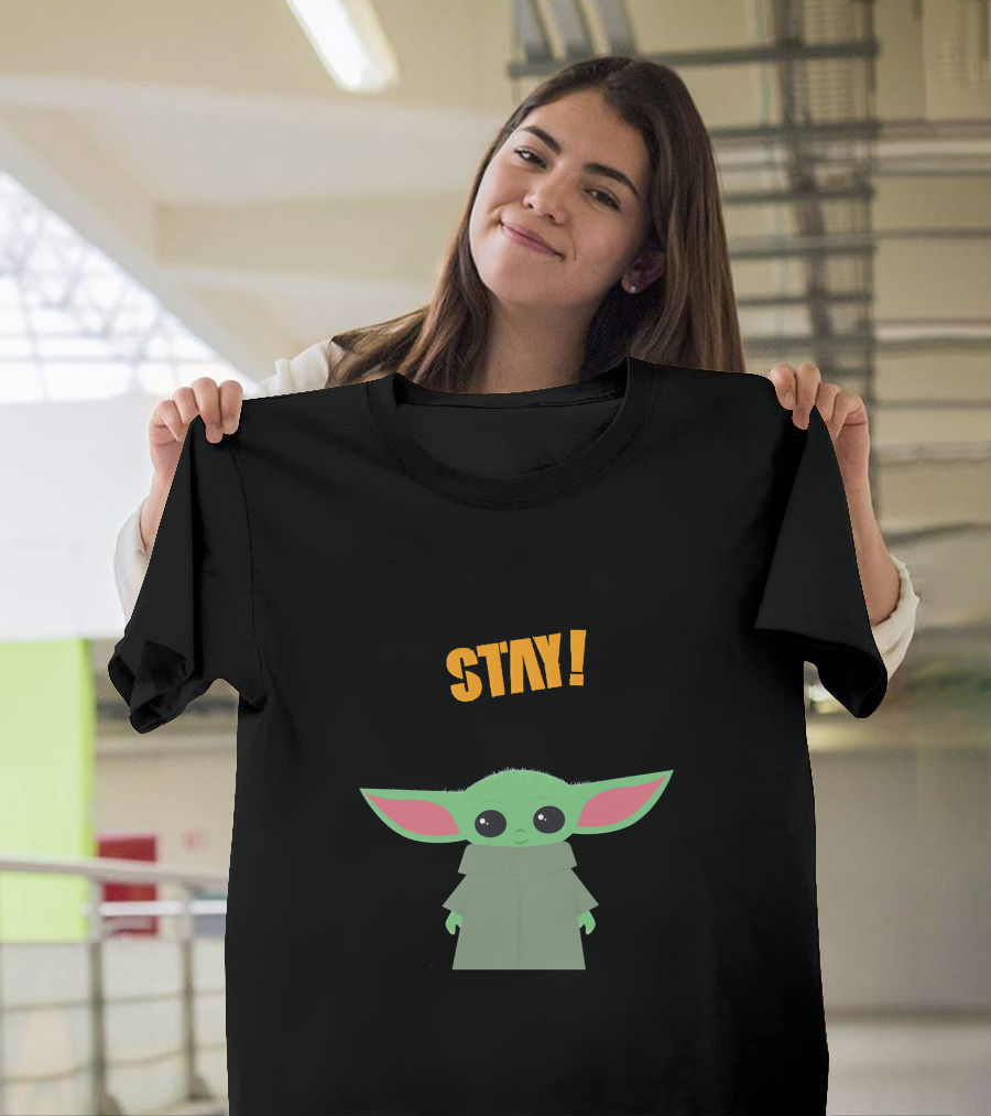 Stay Baby Yoda Mandalorian Grogu T-Shirt