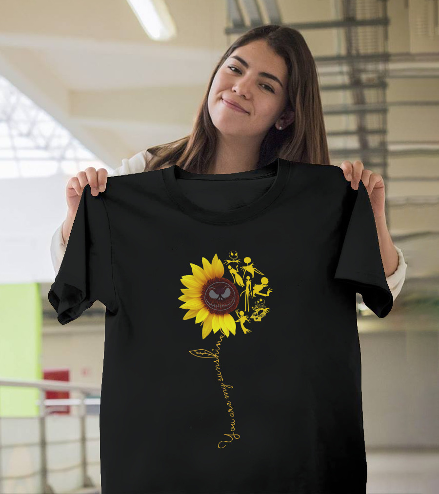 Sunflower You Are My Sunshine Jack Skellington Nightmare Before Christmas T-Shirt