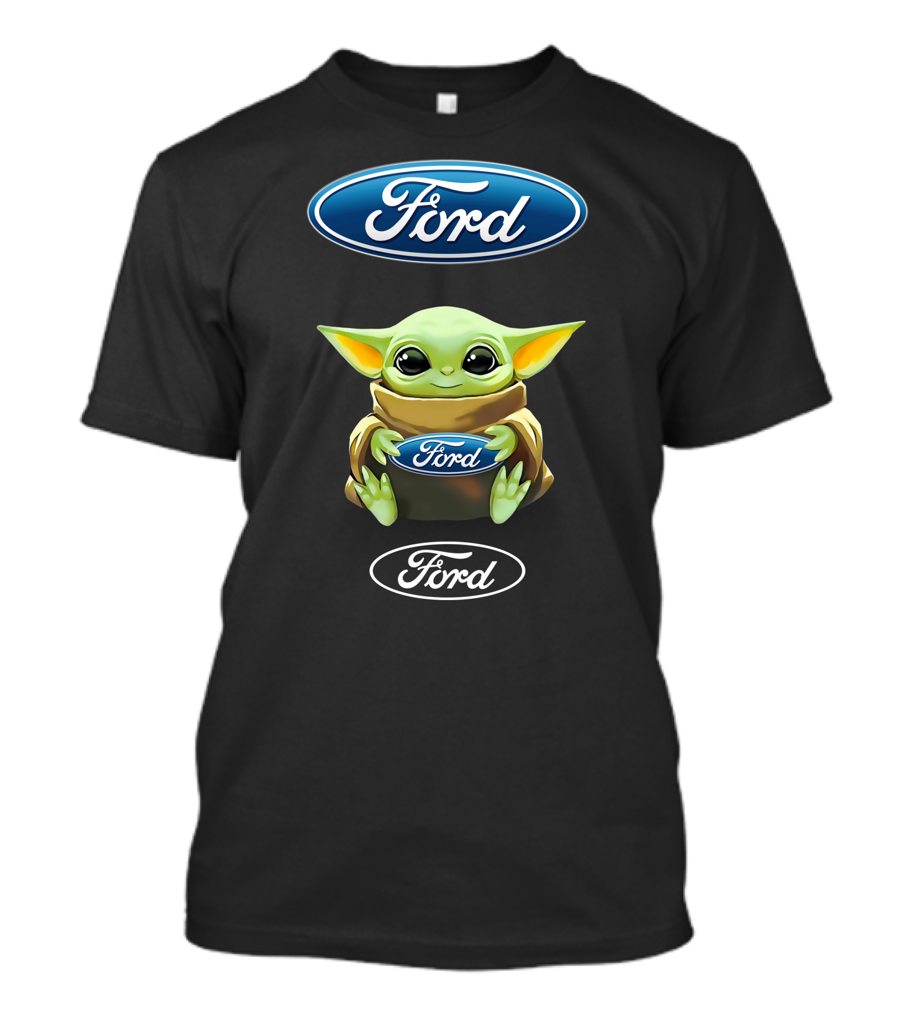 Baby Yoda Holding Ford T-Shirt