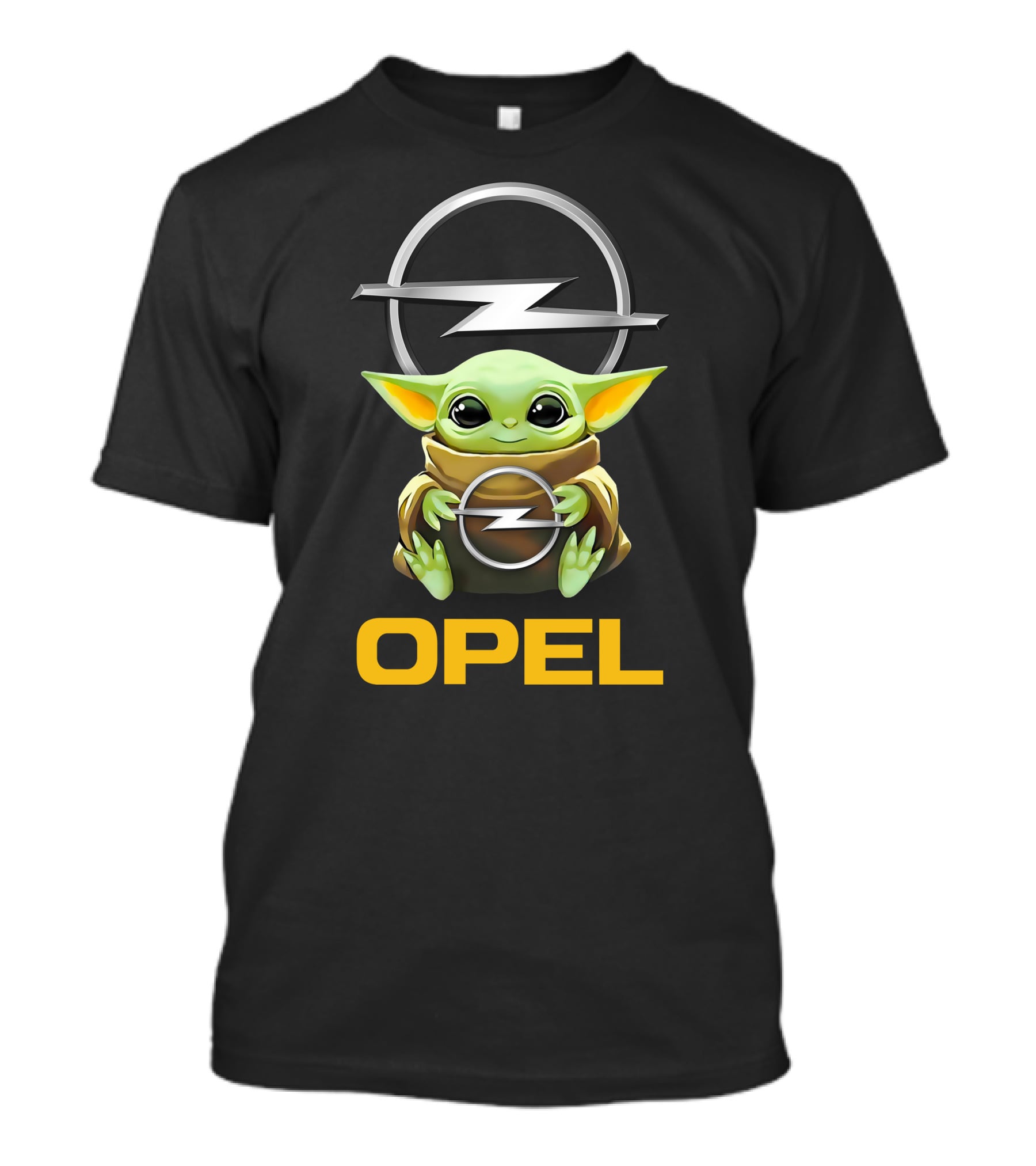 Baby Yoda Holding Opel T-Shirt