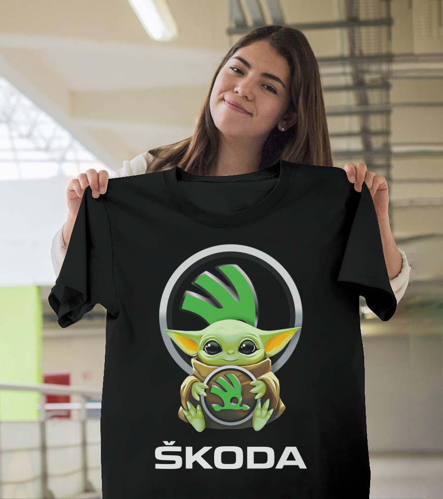 Škoda Baby Yoda Holding T-Shirt