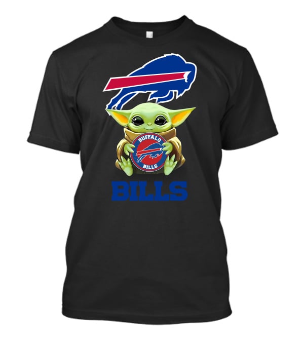Star Wars Baby Yoda Buffalo Bills Hugging T-Shirt