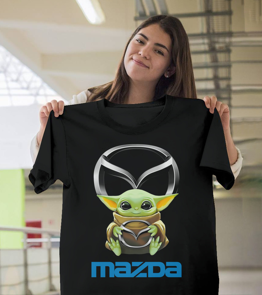 Star Wars Baby Yoda Holding Mazda T-Shirt