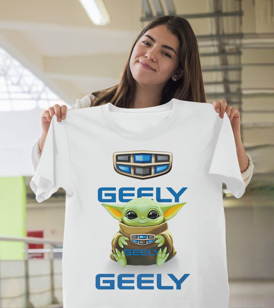 Geely Logo Baby Yoda Hugging Emblem T-Shirt