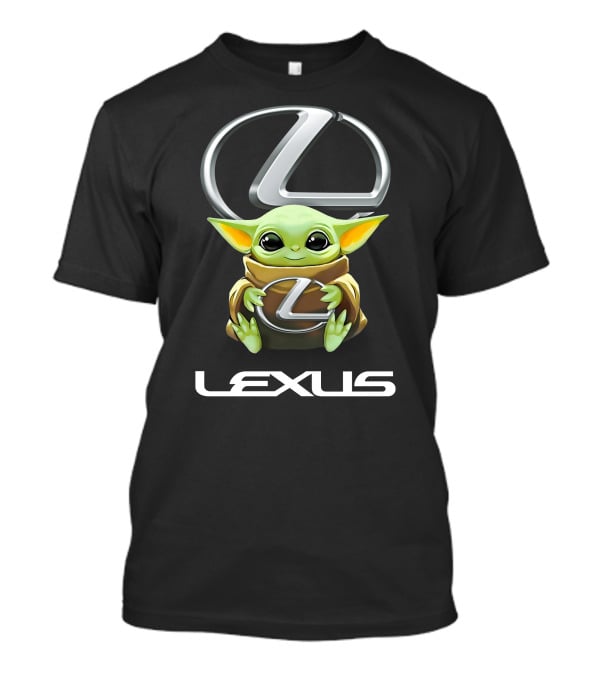 Grogu Holding Lexus Logo With Iconic Emblem T-Shirt