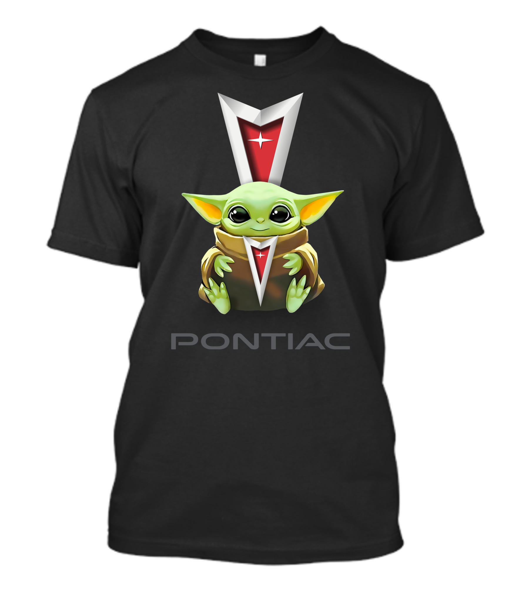 Grogu Hug Pontiac Star Emblem T-Shirt
