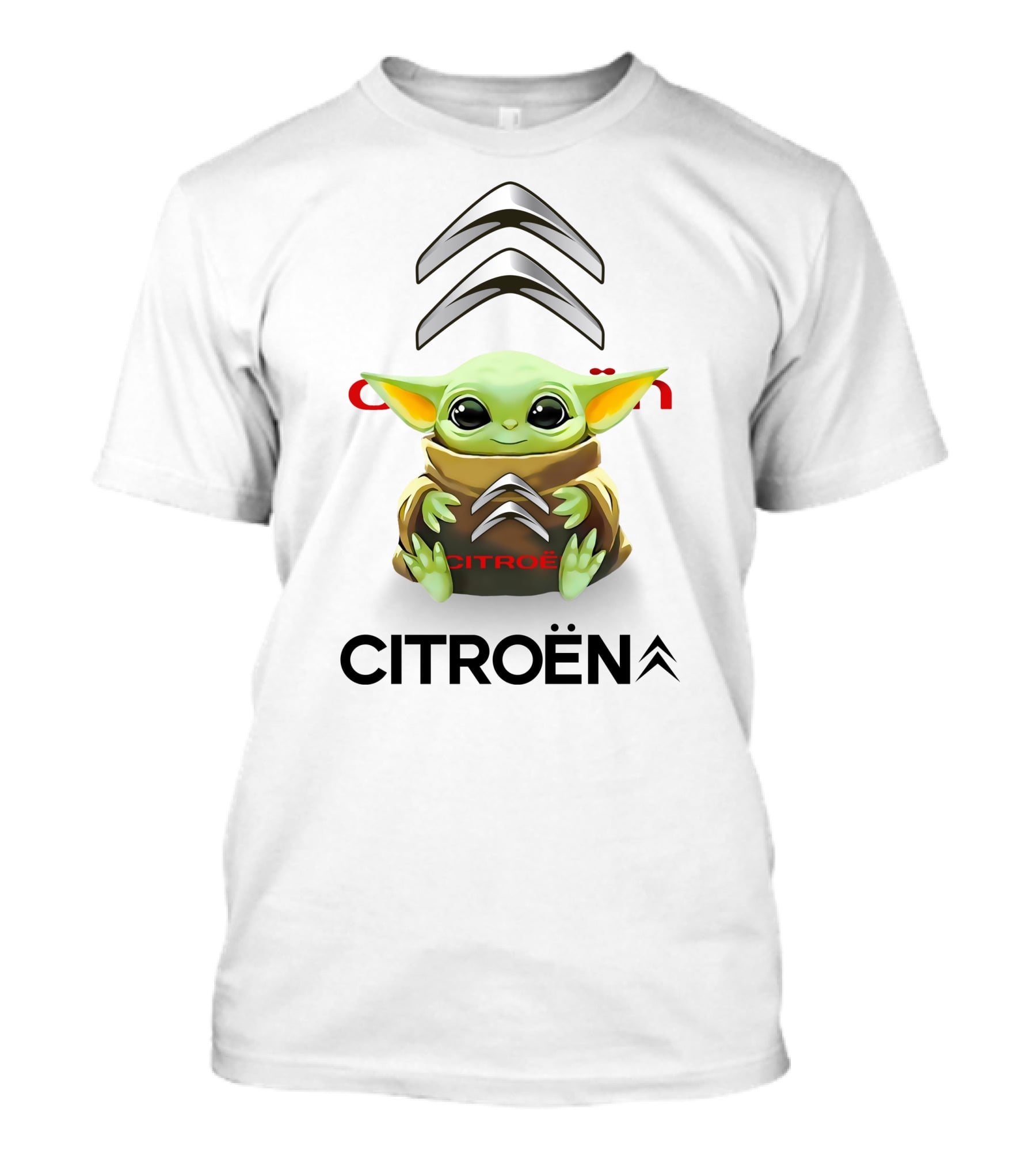 Grogu Citroën Hug Theme With Citroën Logo And Grogu In T-Shirt